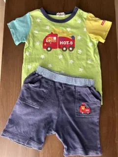 ホットビスケッツ　Tシャツ　ズボン　ダブルビー　ミキハウス　familiar