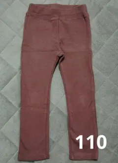 エフオーキッズ赤茶色パンツ 110　レギンス　ストレッチ