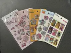 ディズニー ウォーターシール　他　まとめ売り5枚のサムネイル
