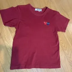 プレイコムデギャルソン　赤　バーガンディ Tシャツ M 万博のサムネイル