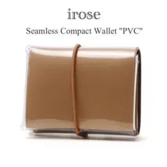 【未使用】irose シームレスコンパクトウォレット　PVC ビニール　ベージュのサムネイル