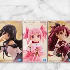 劇場版 魔法少女まどか☆マギカ 3体セット 暁美ほむら 鹿目まどか 佐倉杏子のサムネイル