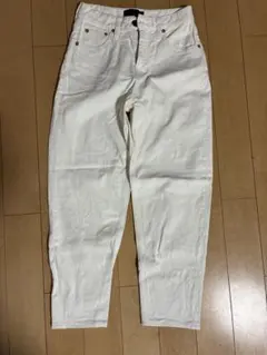 レッドカードデニム白