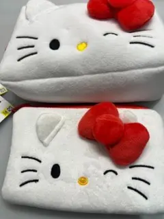 2個セット☆☆☆【日本未発売韓国限定】ハローキティ＊ポーチ＊キティちゃん