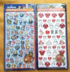 ピ*ノ様 Zootopia & Baymax ボンボンドロップシールミニ2シート