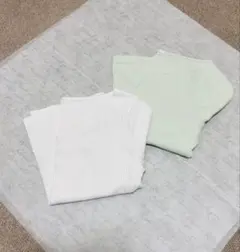 Vネック 半袖トップス 2色セット