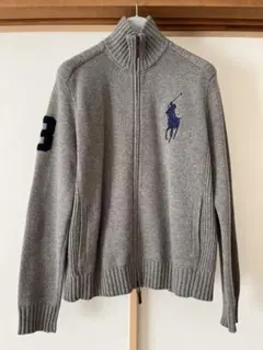 Polo by Ralph Lauren グレー M ジップアップカーディガン