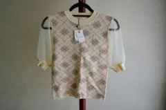 MIIA ミーア　シースルー　ニット　セーター　トップス　FREESIZE