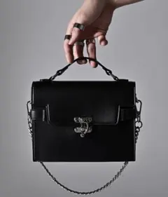 ADRER メタルチェーンショルダーバッグ 4way ブラック極美品のサムネイル