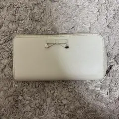 JILLSTUART 長財布 ラウンドファスナー リボン　白のサムネイル