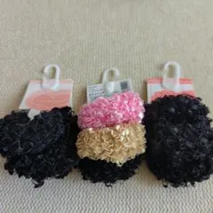 フリルデザイン ヘアゴム 9個セット