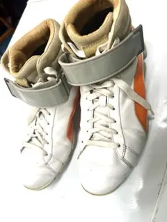 Puma ハイカットシューズ ホワイト/オレンジ