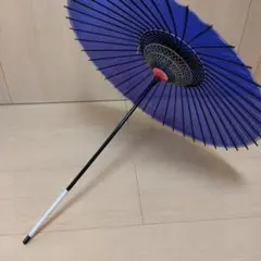 B-2 舞踊傘 蛇の目傘 輪柄 紫 白 日本舞踊 歌舞伎 演劇 和装撮影 番傘