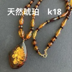 2026年最新】k18 琥珀 ペンダントの人気アイテム - メルカリ