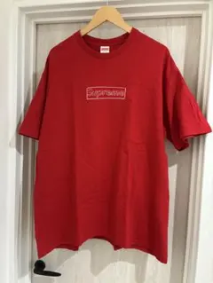 最終値下げ　Supreme カウズ　ボックスロゴ　Tシャツ　赤　クリスマス
