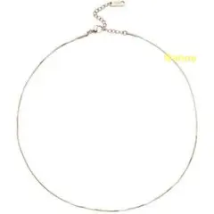 ネックレス スネークチェーン 1mm ゴールド サージカルステンレス 新品 華奢