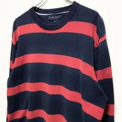 【希少】00s トミーヒルフィガー TOMMYHILFIGER ボーダーニット