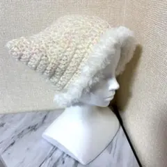 猫耳ニット帽　ハンドメイド