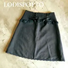 LODISPOTTO レースアップ ミニスカート 黒　姫ロリのサムネイル