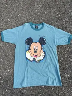 Sherry's カットソー 90s ミッキー リンガーTシャツ 半袖 USA製