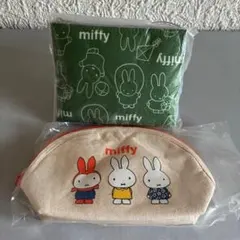 ★新品★ミッフィー ポケッタブルバッグ エコバッグ ＆ミッフィー ポーチ