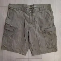 カーハート　ワークハーフパンツ　カーキのサムネイル