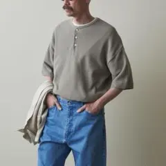 steven alan 半袖ヘンリーネックニットのサムネイル