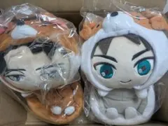 進撃の巨人 ぬいぐるみ マスコット リヴァイ エレン