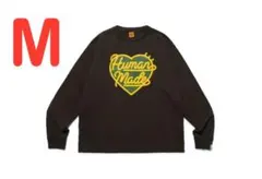 P*す様 Human Made ハートロゴ 長袖カットソー 黒 Mのサムネイル