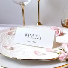 ˗ˏˋ NEW ˎˊ˗　席札_23　横長　ウェディング　結婚式　席札