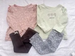 putit main 保育園着 女の子 長袖 スパッツ まとめ売り90