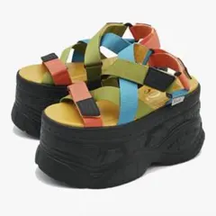 ヨースケ 厚底サンダル 23cm レディース カラフル 新品未使用 1点限り