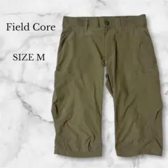ワークマン フィールドコア 短パン ハーフパンツ カーキ シンプル 撥水加工 M