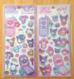 平成はっぴーフォン　サンリオ　クロミ　ドロップジュエリーシール 　日焼けキティ