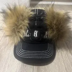 トゥルーレリジョン TRUE RELIGION フライトキャップ Supreme × True Religion ファーイヤーフラップ キャップ 黒 (Supreme