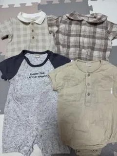 テータテート　ロンパース　80 半袖　淡色