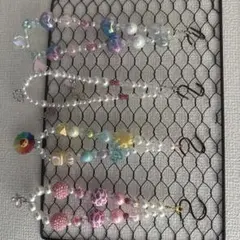 カラフルビーズの犬用ネックレス