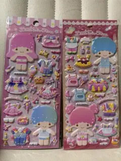 リトルツインスターズ キキララ着せ替えふっくらシールセット