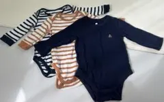長袖ロンパース 3枚セット