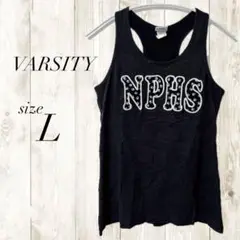 Varsity NPHS タンクトップ Lサイズ ブラック 裏地付き ロゴ