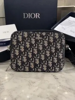 DIOR オブリーク ストラップ付きジップポーチ
