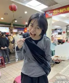 あおば着用　タカヒロミヤシタ ザ ソロイスト ボーダーTシャツ