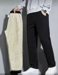 裏起毛 ワイドパンツ