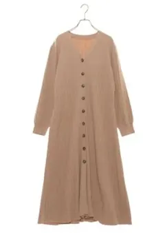 【新品】SAISON DE PAPILLON ロングカーディガン ベージュ Lのサムネイル
