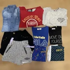 9点　まとめ売り　140cmキッズ服セット Tシャツ・ショートパンツ・レギンス