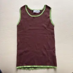 AZUL BY MOUSSY タンクトップ ブラウン グリーン Mのサムネイル
