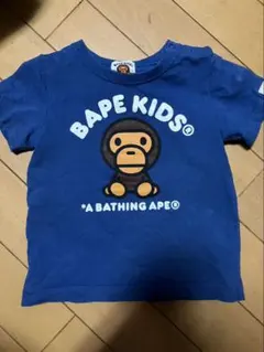 BAPE KIDS 半袖Tシャツ ブルー　milo 80