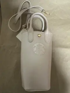 スターバックス　SAKURA2026　ボトルショルダーバ ッグメタリックピンク