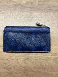 【中古】ルイヴィトン　タイガラマ モノグラム　フラグメントケース　ネイビー