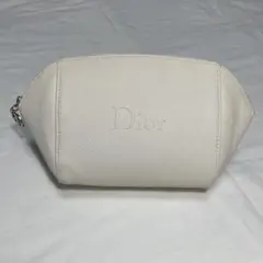 Dior ホワイトキャンバスポーチ 化粧ポーチ